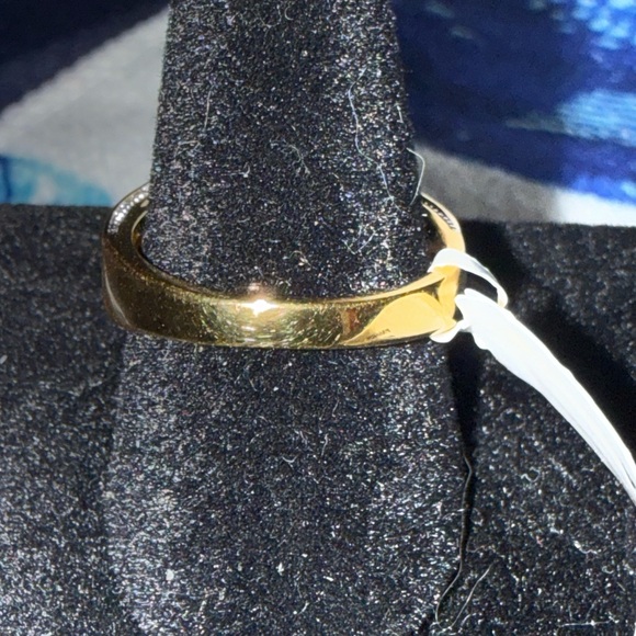 Park Lane 24KT Gold plated Princess CZ Ring - Picture 3 of 3